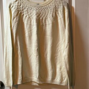 Talbots Cream Sweater